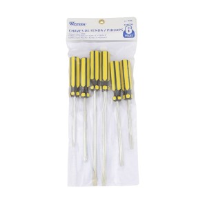 JG CHAVE FENDA/PHIL 6PC WESTERN 506