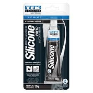 SILICONE ACET. TEKBOND PRETO 50G ALTA TEMP.