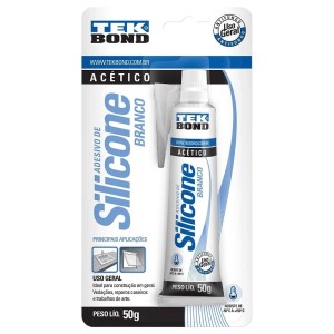 SILICONE ACET. TEKBOND BRANCO  50G BLISTER