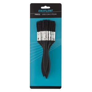 PINCEL P/ PINTURA JOGO C/5 PCS EDA 6XG