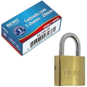 CADEADO C/ 3 CHAVES 50MM BERG