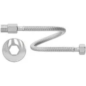 ENGATE FLEX CROM MALHA INOX 30CM MAR VERM.