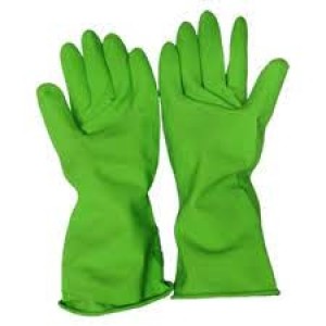 LUVA IMBAT LATEX FORRADA VERDE - M