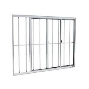 JANELA 2F C/GRADE 100 X 150 ALUMINIO