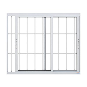 JANELA 2F C/GRADE 100 X 120 BRANCA