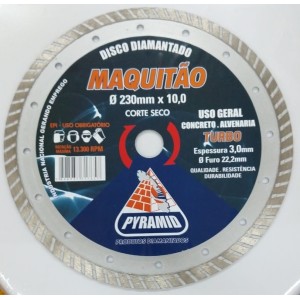 DISCO CORTE PYRAMID DIAM. TURBO 230MMX10