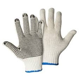 LUVA TRIC. PIGMENTADA BRANCA 9'' PCT 12