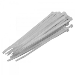 ABRAC. NYLON BRANCA 4,8X200MM PCT 100