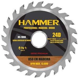 SERRA CIRC MAD 24 DENTES 4 3/8 HAMMER
