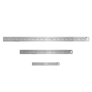 REGUA DE ACO INOX 30CM EDA 2JH