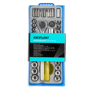 JG SOQUETES 1/4'' E 3/8'' C/40 PCS EDA 8ZI