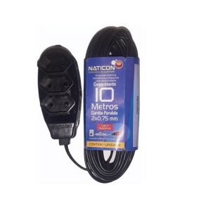 EXTENSAO 10A 10MT PL NATICON