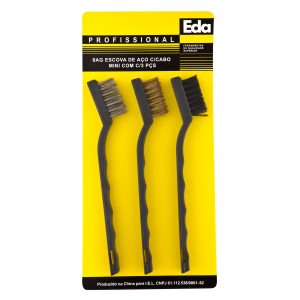 ESCOVA ACO MINI C/3 PCS EDA 8AG