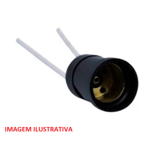 SOQUETE E27 PRETO COM RABICHO WR