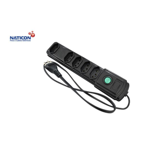 FILTRO DE LINHA 5 TOMADAS NATICON