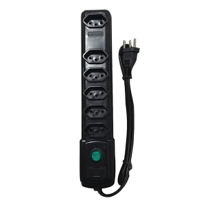 FILTRO DE LINHA 6 TOMADAS NATICON