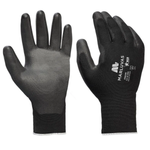LUVA POLIESTER COM PU PRETO 10