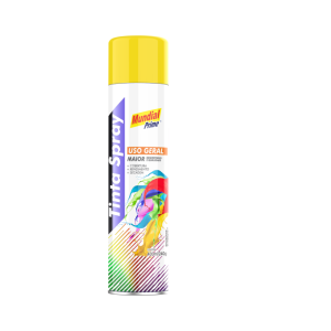 TINTA SPRAY 400ML MUNDIAL AMARELO