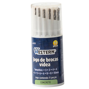 JOGO BROCA WIDEA 11 PCS WESTERN