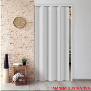 PORTA SANFONADA MULTILIT 0,60 BRANCO NEVE