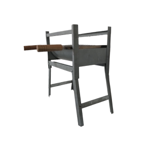 CHURRAS GALVANIZADA 40X27X55CM DOBRAVEL