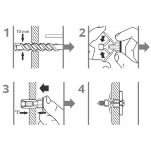 BUCHA GDP 2 DRYWALL 50 PC