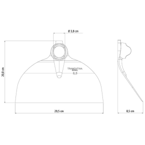 ENXADA LARGA SEM CABO TRAMONTINA