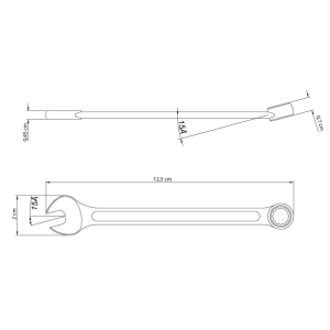 CHAVE COMBINADA  08MM TRAMONTINA