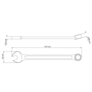 CHAVE COMBINADA 11MM TRAMONTINA
