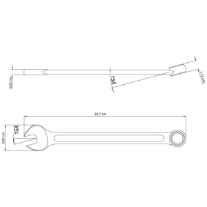 CHAVE COMBINADA 17MM TRAMONTINA