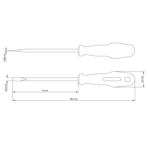 CHAVE FENDA ACO ESPECIAL 1/8X4 TRAMONTINA