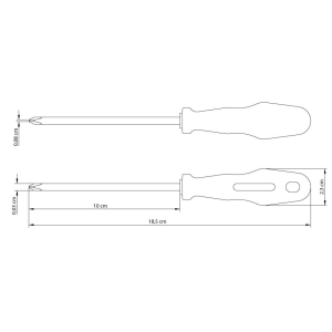 CHAVE PHILLIPS ACO ESPECIAL  1/8X4 TRAMONTINA
