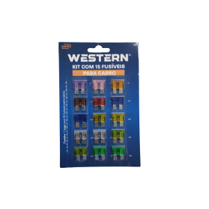 KIT FUSIVEL P/CARRO 15 PCS WESTERN 476