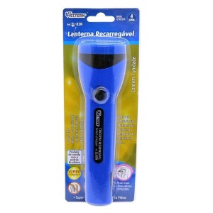 LANTERNA RECARREGAVEL 4 LEDS WESTERN