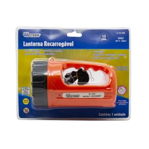 LANTERNA RECARREGAVEL 15 LEDS WESTERN