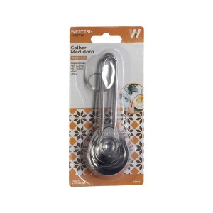 COLHER MEDIDORA INOX 4PC WESTERN CM06