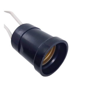 SOQUETE E27 PRETO COM RABICHO WR