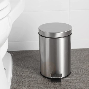 LIXEIRA ACO INOX 12 LITROS