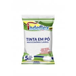TINTA EM PÓ BRANCO PCT 5KG INDEFLEX
