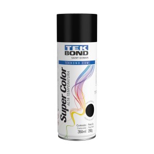 TINTA SPRAY ALTA TEMP. PRETO FOSCO 350 ML TEKBOND
