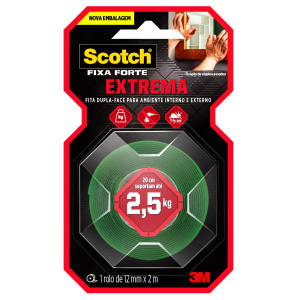 FITA DUPLA FACE 3M FIXA FORTE EXTREMA 2,5KG
