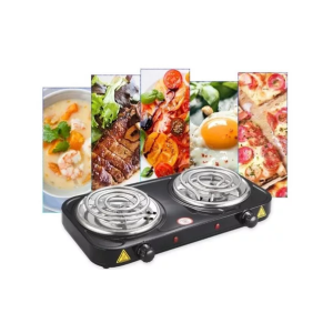 FOGAREIRO ELETRICO *2 BOCAS 127V PRETO