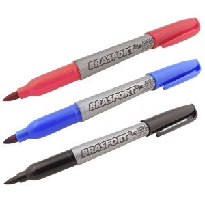 CANETA P/MARCACAO PERMANENTE PRETA CX 12