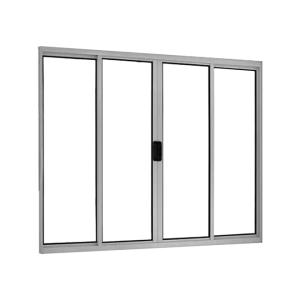 JANELA  4F S/GRADE 100 X 120 ALUMINIO