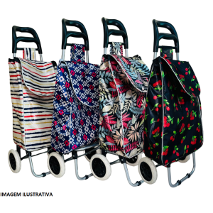 CARRINHO MALEIRO BOLSA ESTAMPADO