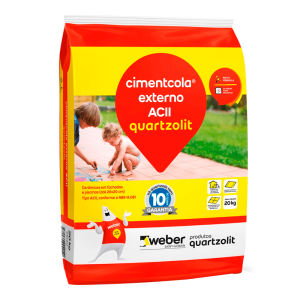 ARGAMASSA QUARTZOLIT EXTERNA AC2 20KG