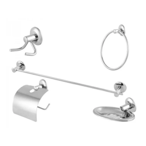 KIT BANHEIRO  5 PCS INOX IMPERIO