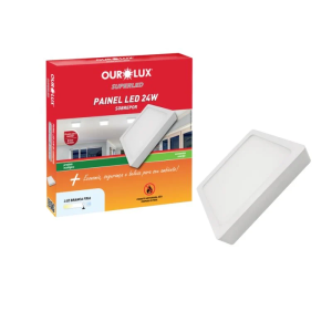 PAINEL SOBREPOR OUROLUX QUADRADA 24W