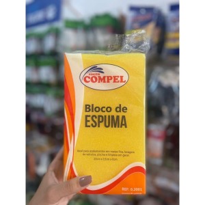 BLOCO DE ESPUMA 22 X 13CM COMPEL