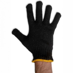 LUVA TRIC. PIGMENTADA PRETA 9''
